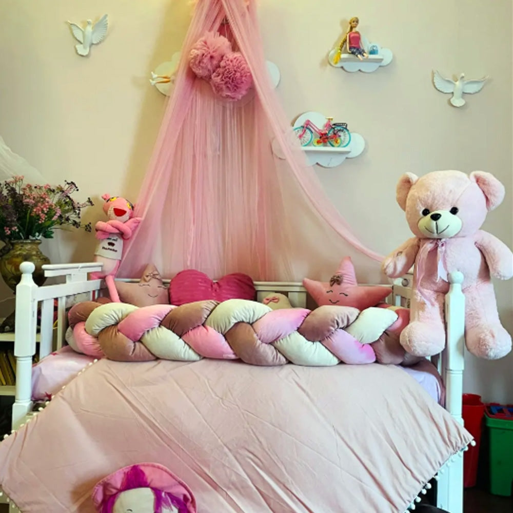 Baby Cot - Bedding Set - Cloud Dark Pink β Baby Cot Bedding price in Pakistan