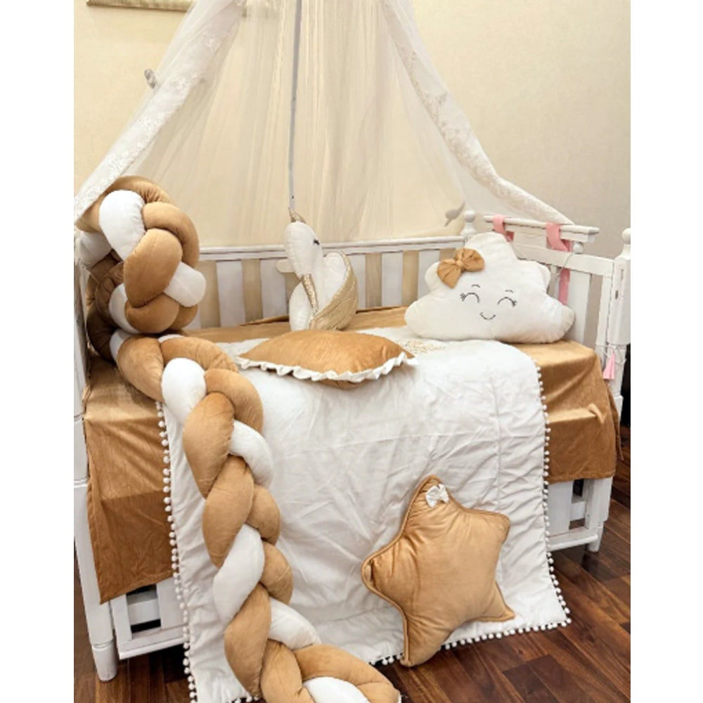 Baby Cot - Bedding Set - Golden Swan — view 2