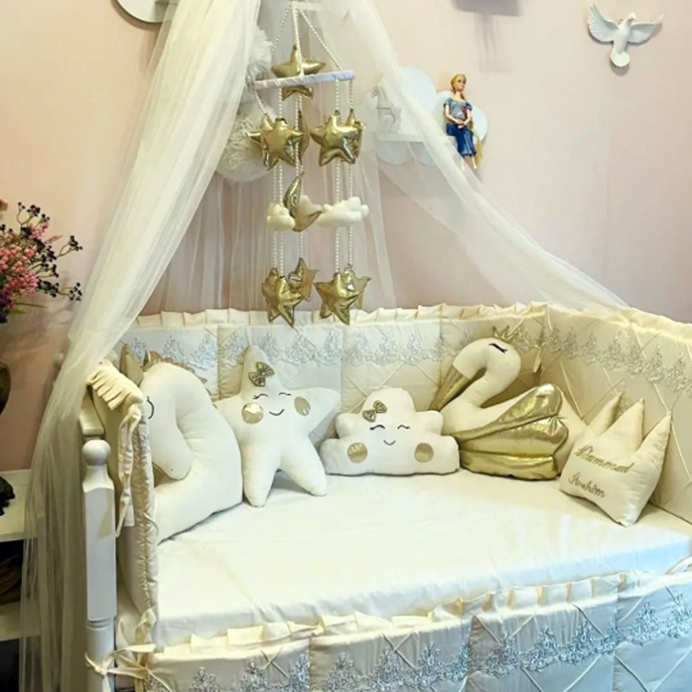 Baby Cot - Bedding Set - Little Lamb — view 2