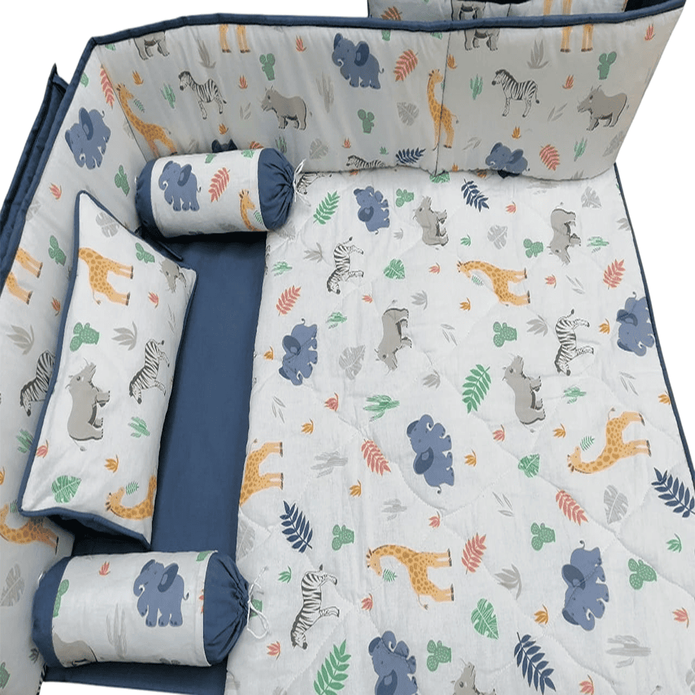 Baby Cot - Bedding Set - Pompous Animals β Baby Cot Bedding price in Pakistan
