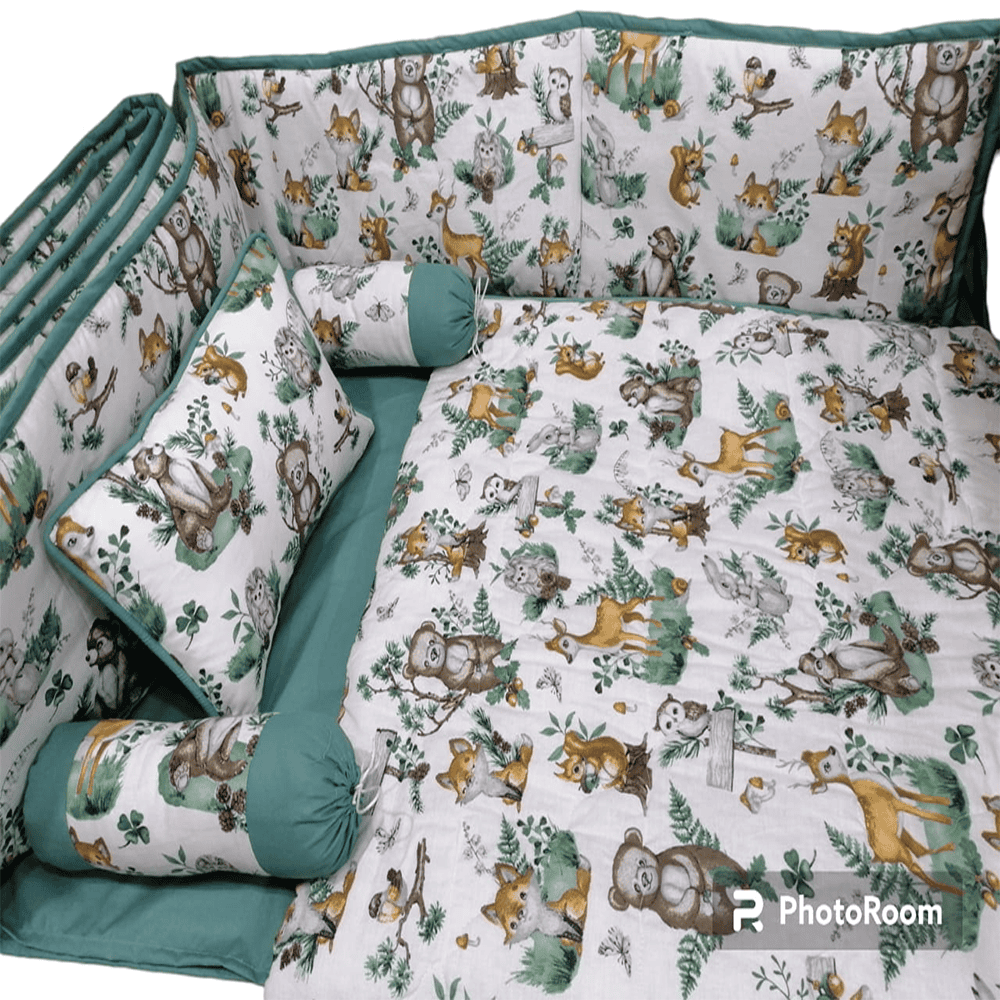 Baby Cot - Bedding Set - Pompous Deer — Baby Cot Bedding price in Pakistan