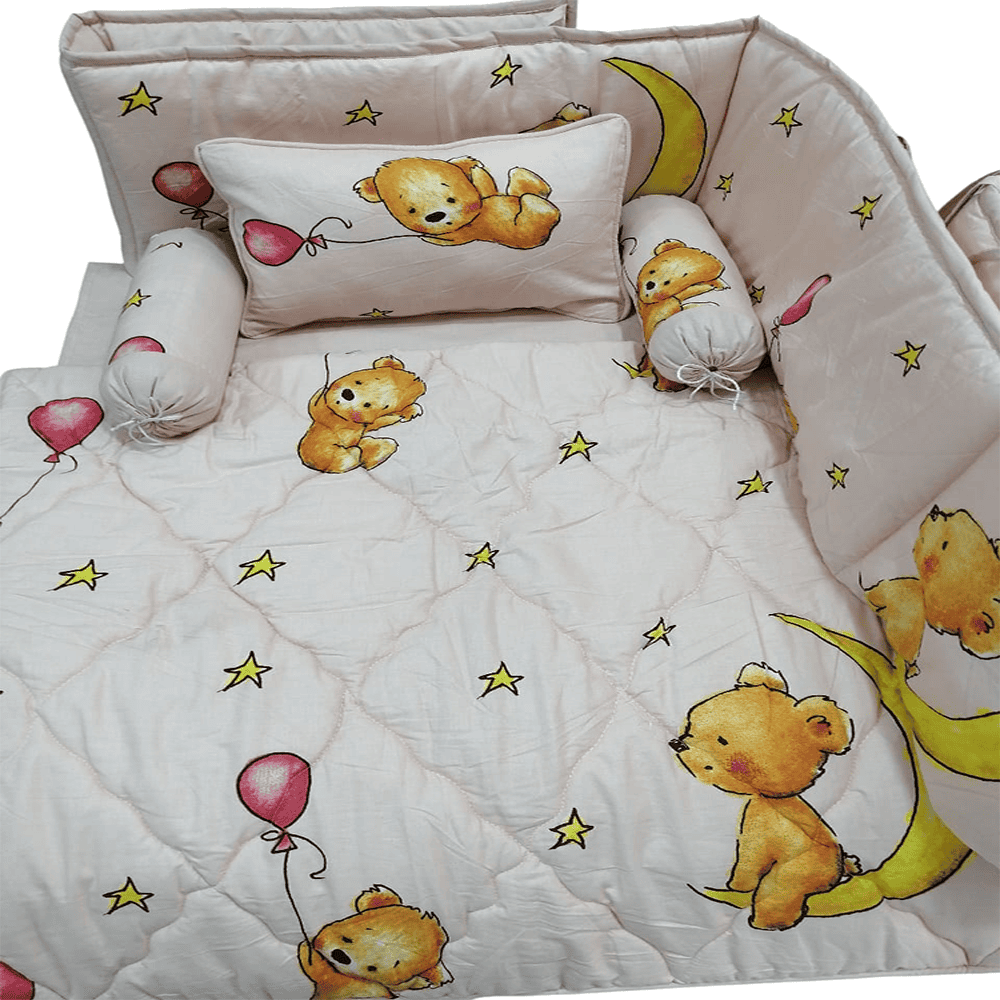Baby Cot - Bedding Set - Pompous White — Baby Cot Bedding price in Pakistan