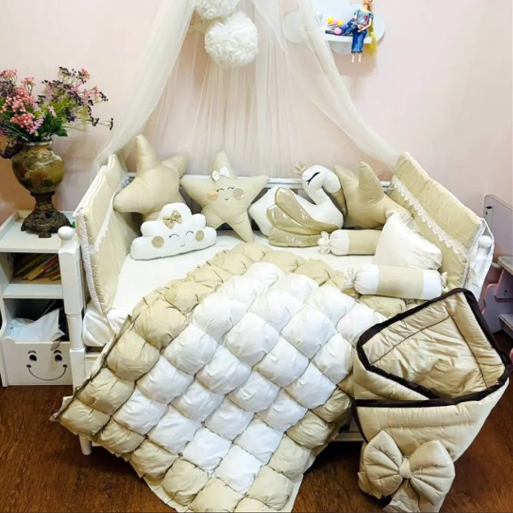 Baby Cot - Bedding Set - Tiny Haven Olive — Baby Cot Bedding price in Pakistan