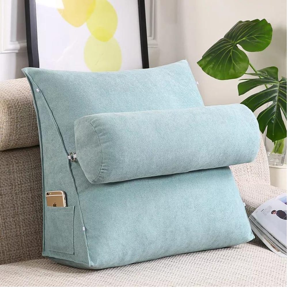 Back Support Cushion - Aqua Blue โ Back Support Cushions price in Pakistan