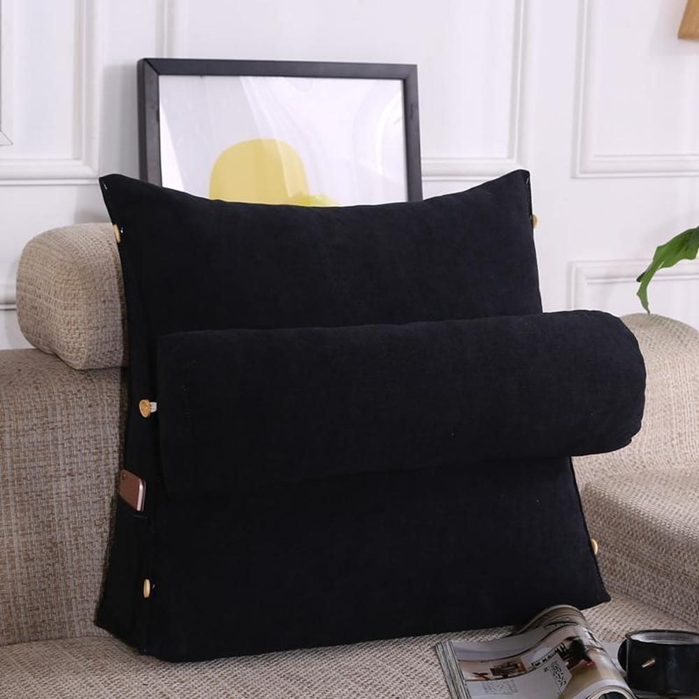 Back Support Cushion - Black โ Back Support Cushions price in Pakistan