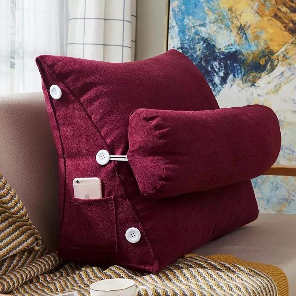 Back Support Cushion - Maroon โ Back Support Cushions price in Pakistan
