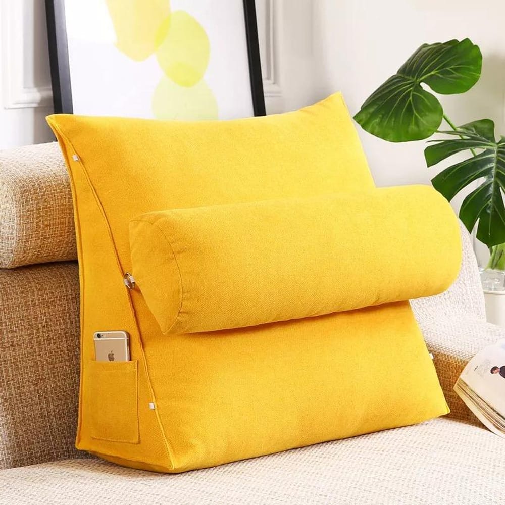 Back Support Cushion - Yellow โ Back Support Cushions price in Pakistan