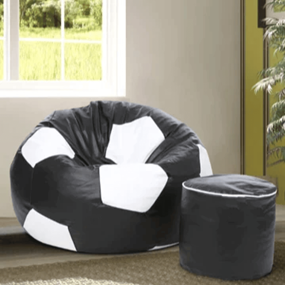 Premium Football Bean Bag - Black — Bean Bags price in Pakistan