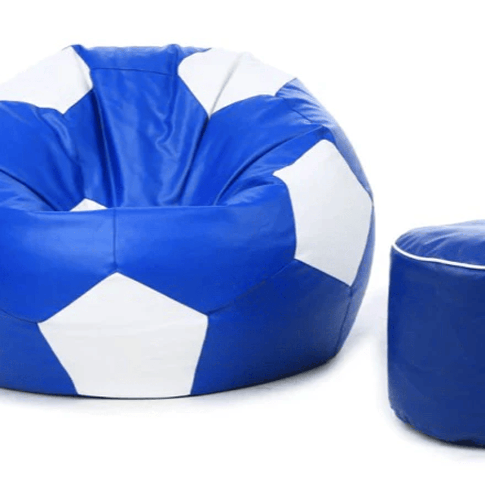 Premium Football Bean Bag - Blue — Bean Bags price in Pakistan