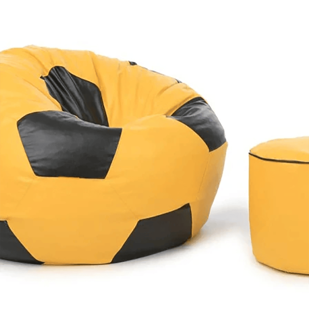 Premium Football Bean Bag - Yellow — Bean Bags price in Pakistan