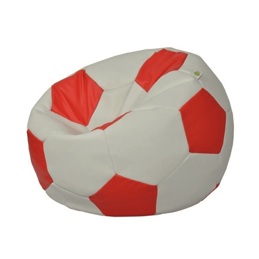 Premium Football Leather Bean Bag - White — Bean Bags price in Pakistan