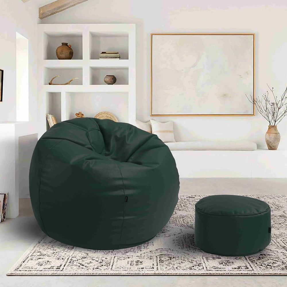 Premium Puffy Bean Bag - Green — Bean Bags price in Pakistan