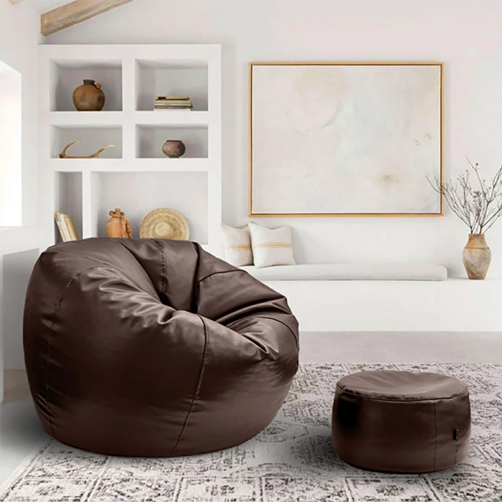 Premium Puffy Bean Bag - Brown — Bean Bags price in Pakistan