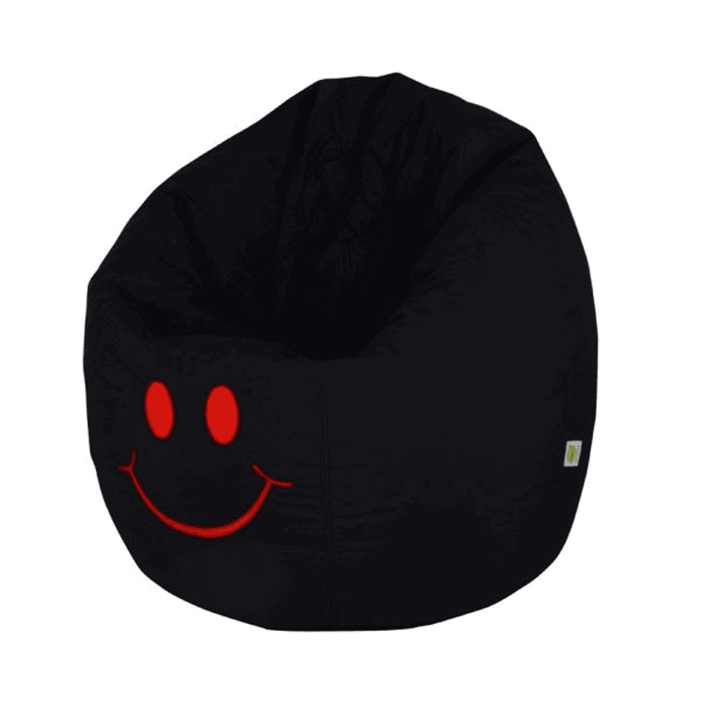 Smiley Face Bean Bag - Black — Bean Bags price in Pakistan
