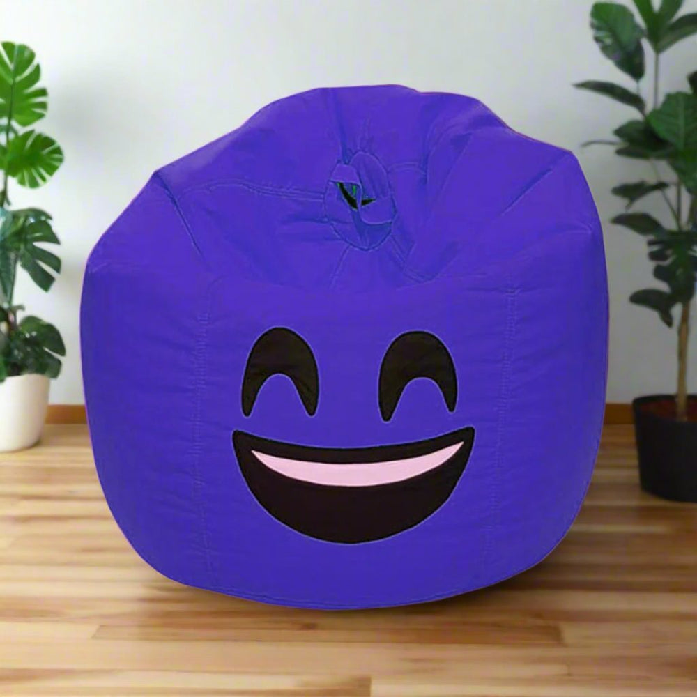 Smiley Face Bean Bag - Blue — Bean Bags price in Pakistan
