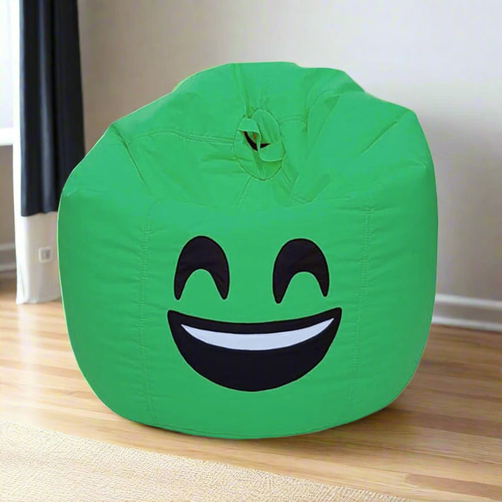 Smiley Face Bean Bag - Green — Bean Bags price in Pakistan