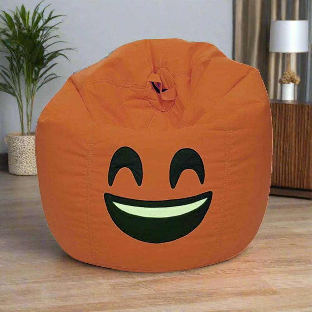 Smiley Face Bean Bag - Orange — Bean Bags price in Pakistan
