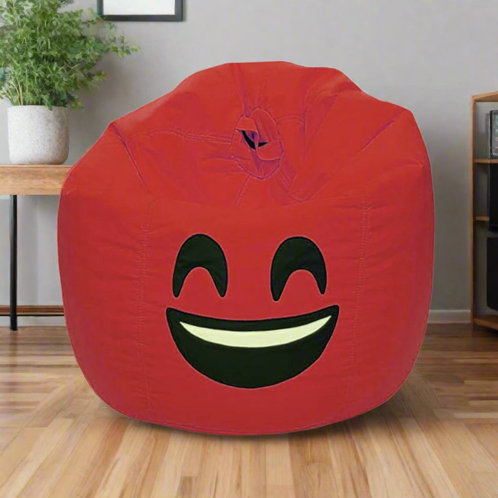 Smiley Face Bean Bag - Red — Bean Bags price in Pakistan