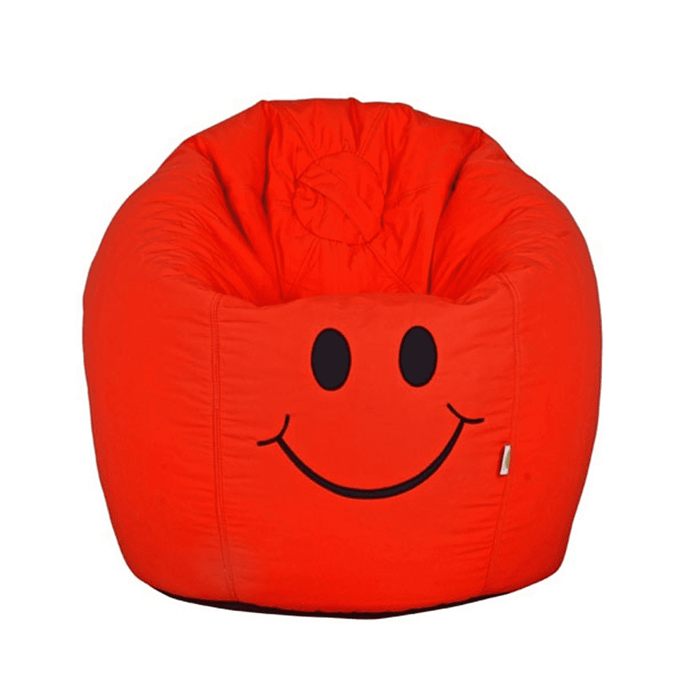 Smiley Face Bean Bag - Red - 2 — Bean Bags price in Pakistan