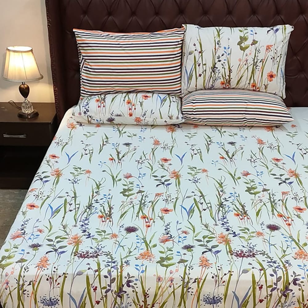 Rosetta White Bed Sheet — Bed Sheets price in Pakistan