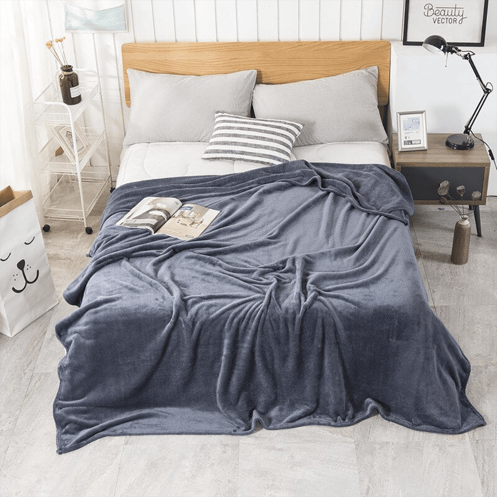 Ultra Soft & Cozy Fleece Blanket – Grey — Blankets price in Pakistan