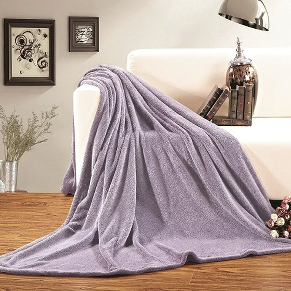 Ultra Soft & Cozy Fleece Blanket – Light Magenta — Blankets price in Pakistan