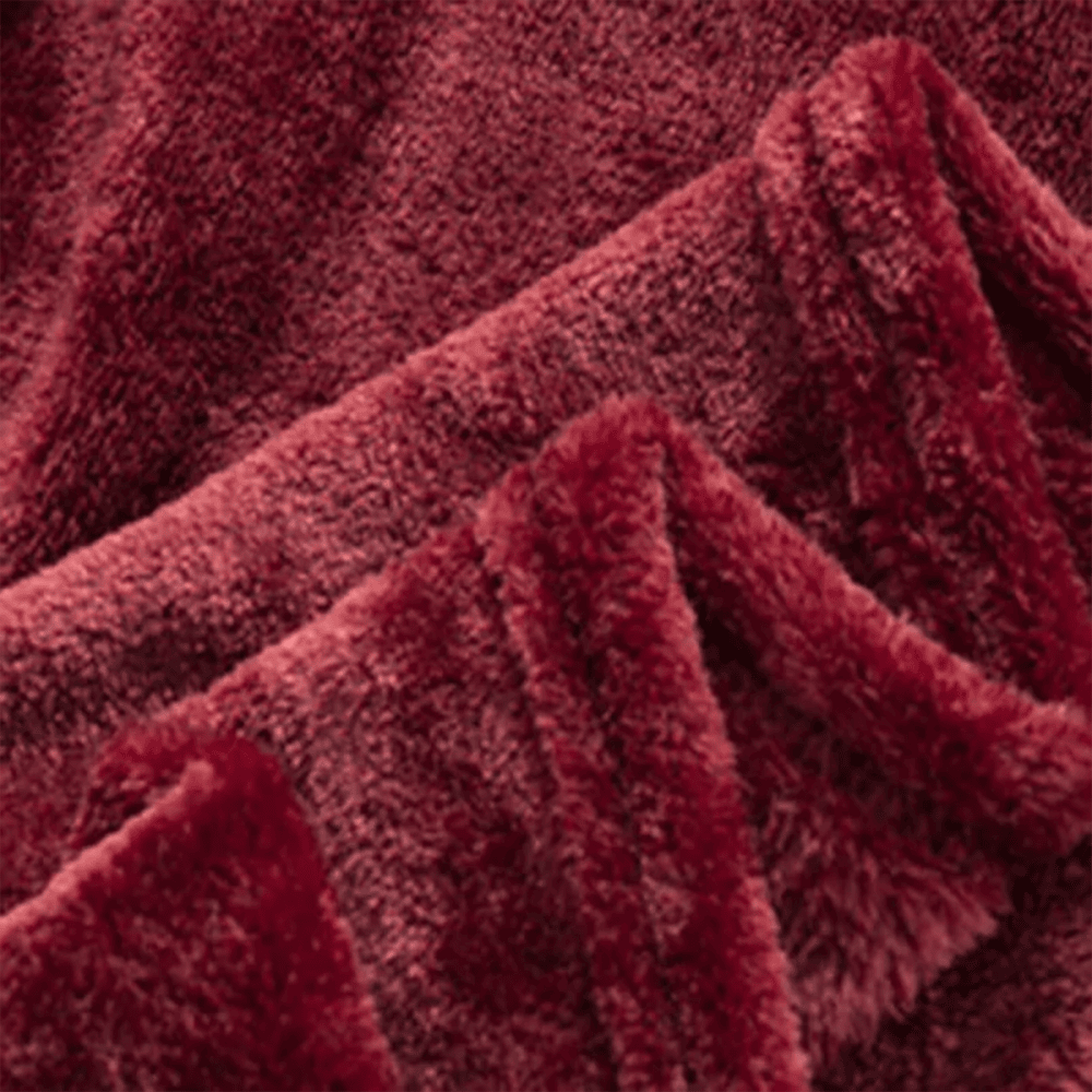 Ultra Soft & Cozy Fleece Blanket – Maroon — view 4