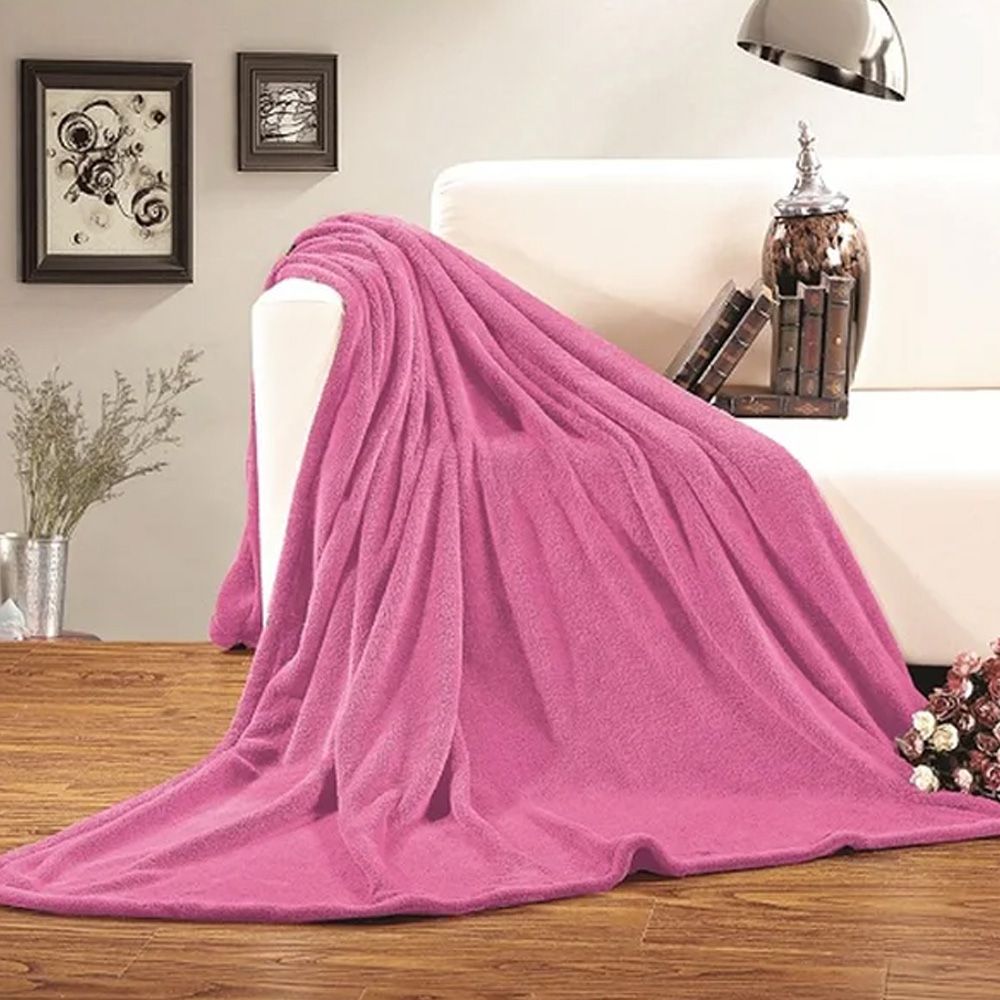 Ultra Soft & Cozy Fleece Blanket – Pink — Blankets price in Pakistan