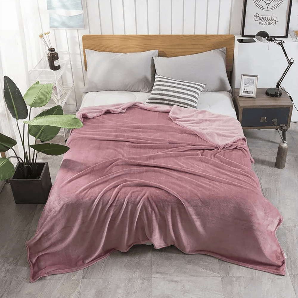 Ultra Soft & Cozy Fleece Blanket – Rose Gold — Blankets price in Pakistan