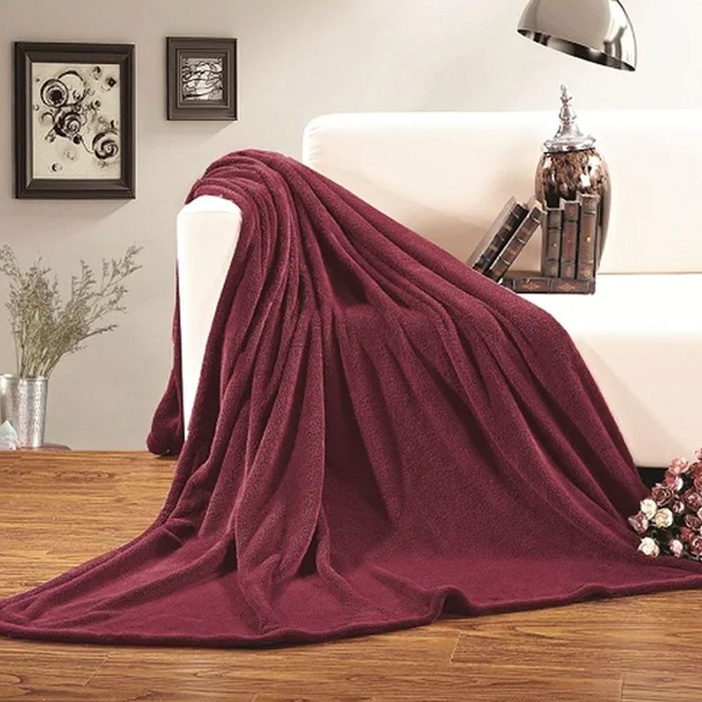 Ultra Soft & Cozy Fleece Blanket – Scarlet — Blankets price in Pakistan