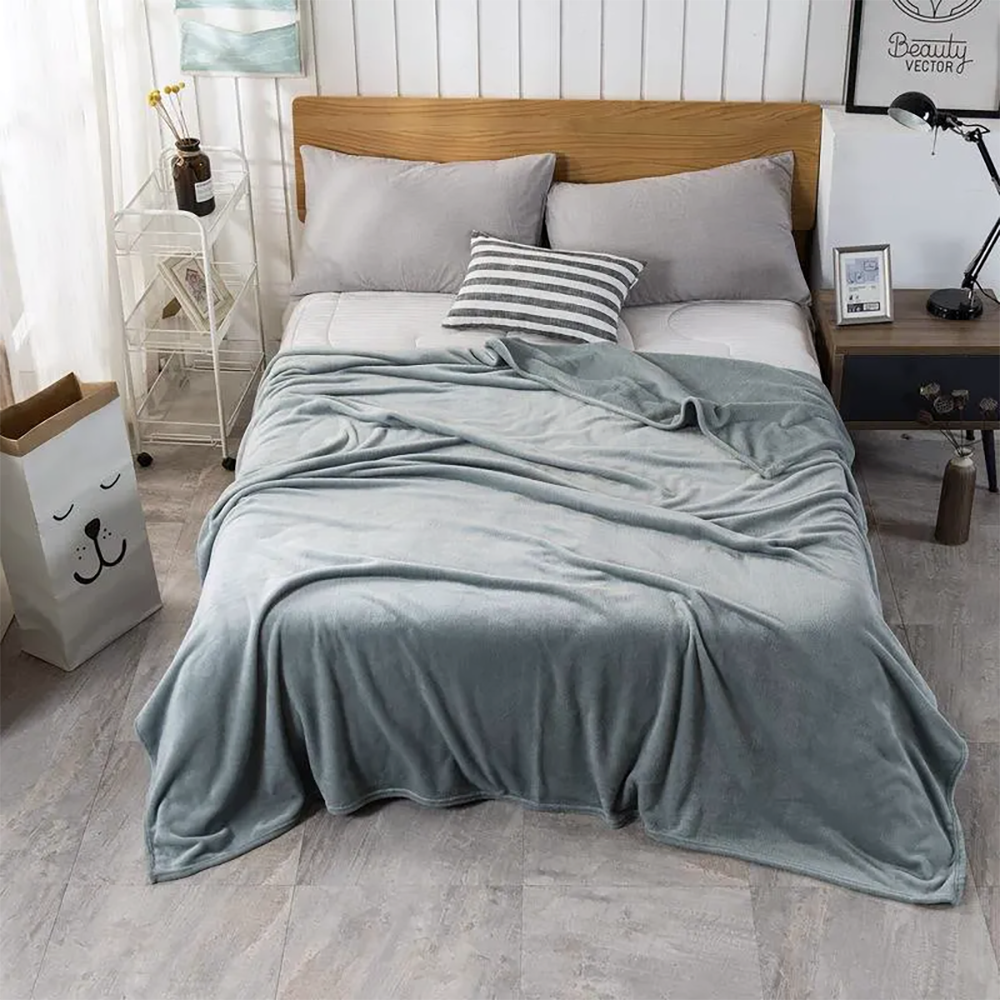 Ultra Soft & Cozy Fleece Blanket – Smoky Grey — Blankets price in Pakistan