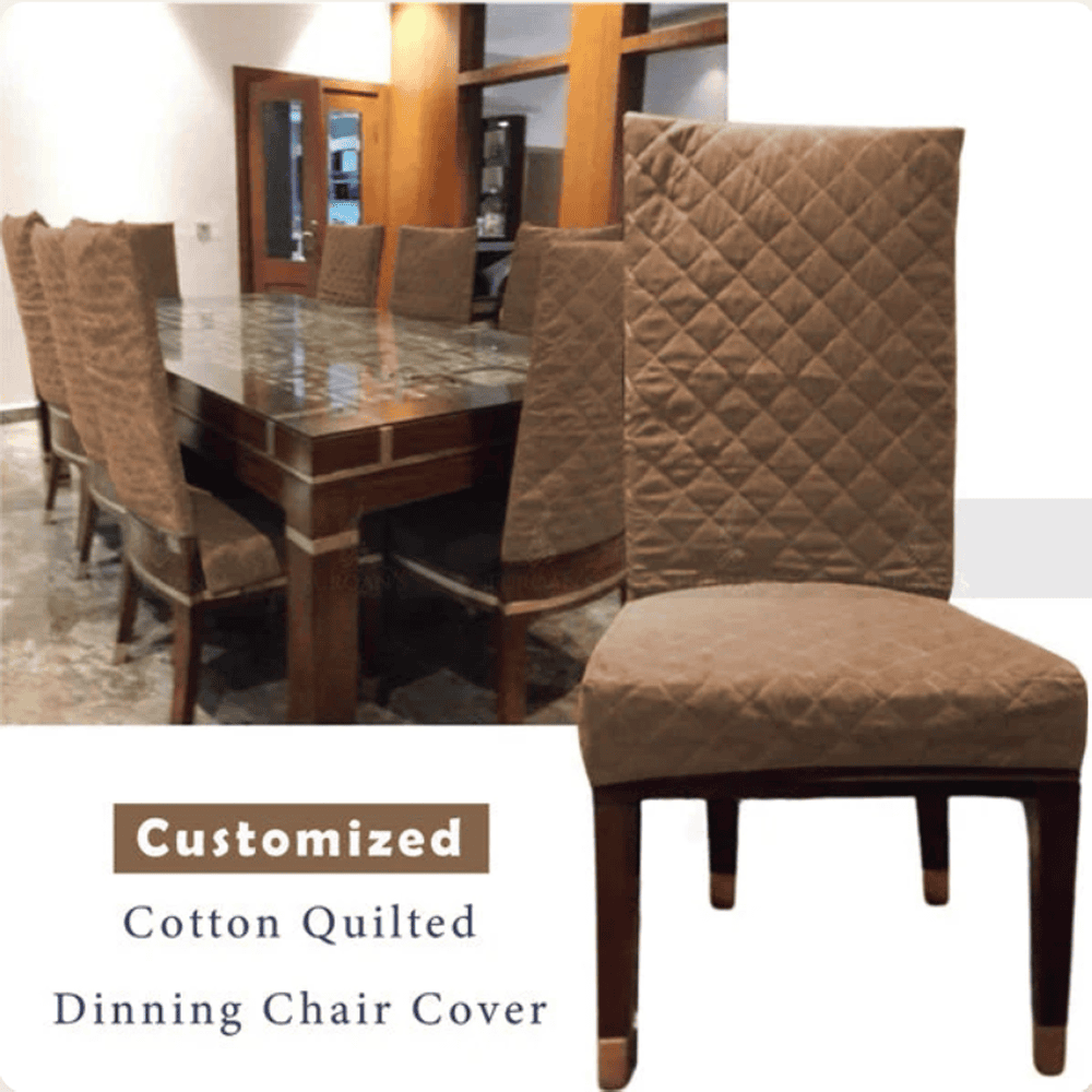Quilted Chair Cover - Dark Brown β Chair Covers price in Pakistan