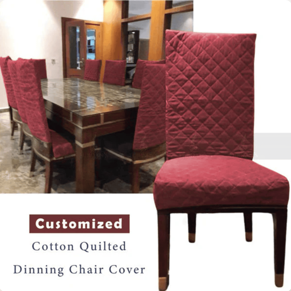 Quilted Chair Cover - Red β Chair Covers price in Pakistan