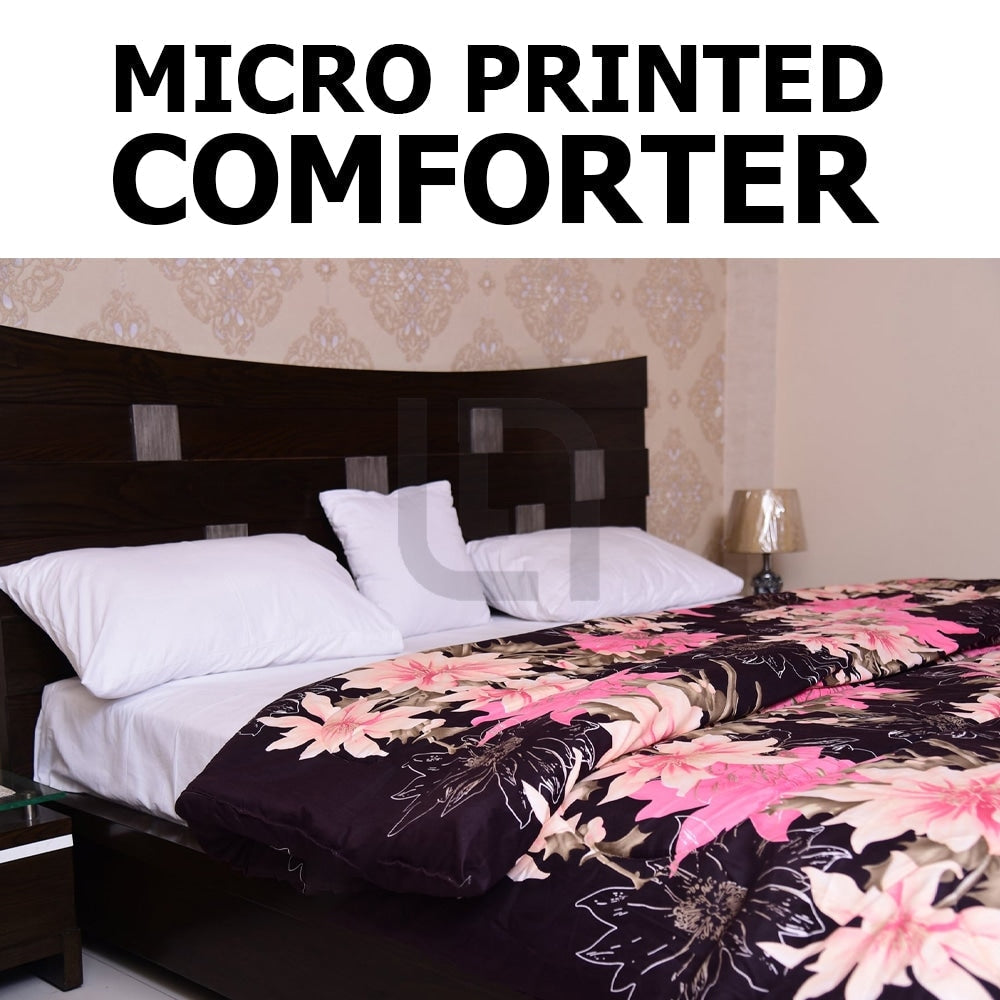 Micro Printed Comforter - Pink Rosetta — Comforter Sets price in Pakistan