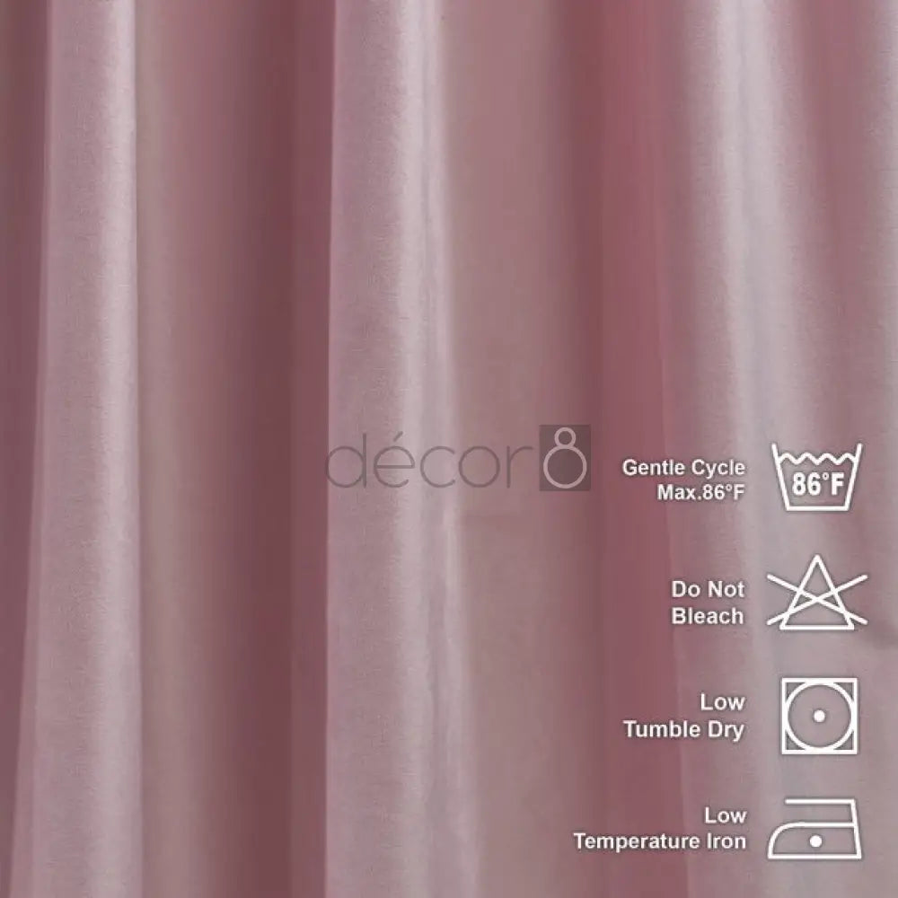 Premium Velvet Curtains For Bedroom & Living Room - Pink — view 4
