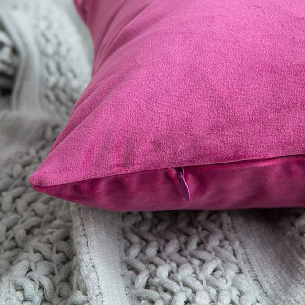 Pack of 5 Premium Velvet Cushion Covers - Pink — view 2