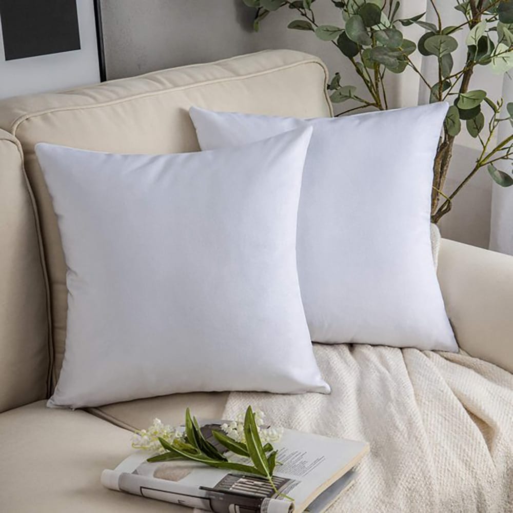 Pack of 5 Premium Velvet Cushion Covers - White โ Cushion Covers price in Pakistan