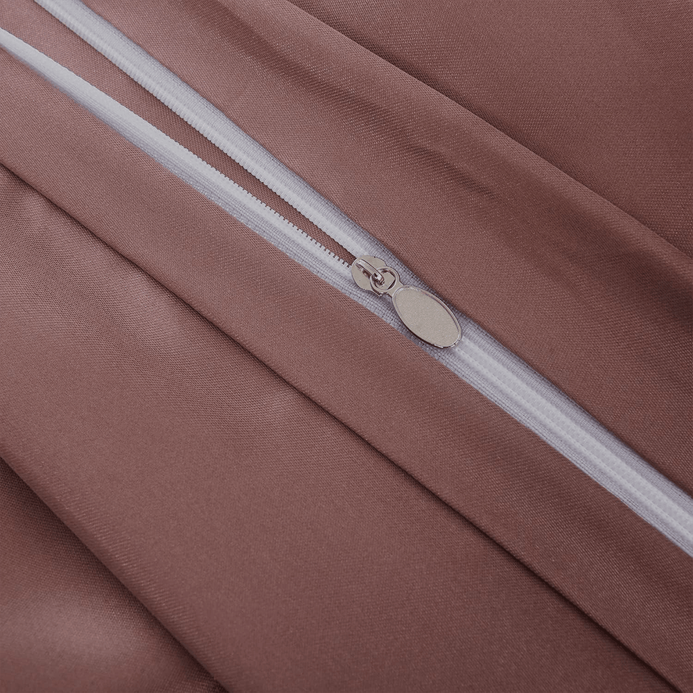 Satin Silk Duvet Cover Set - Rose Gold — view 3