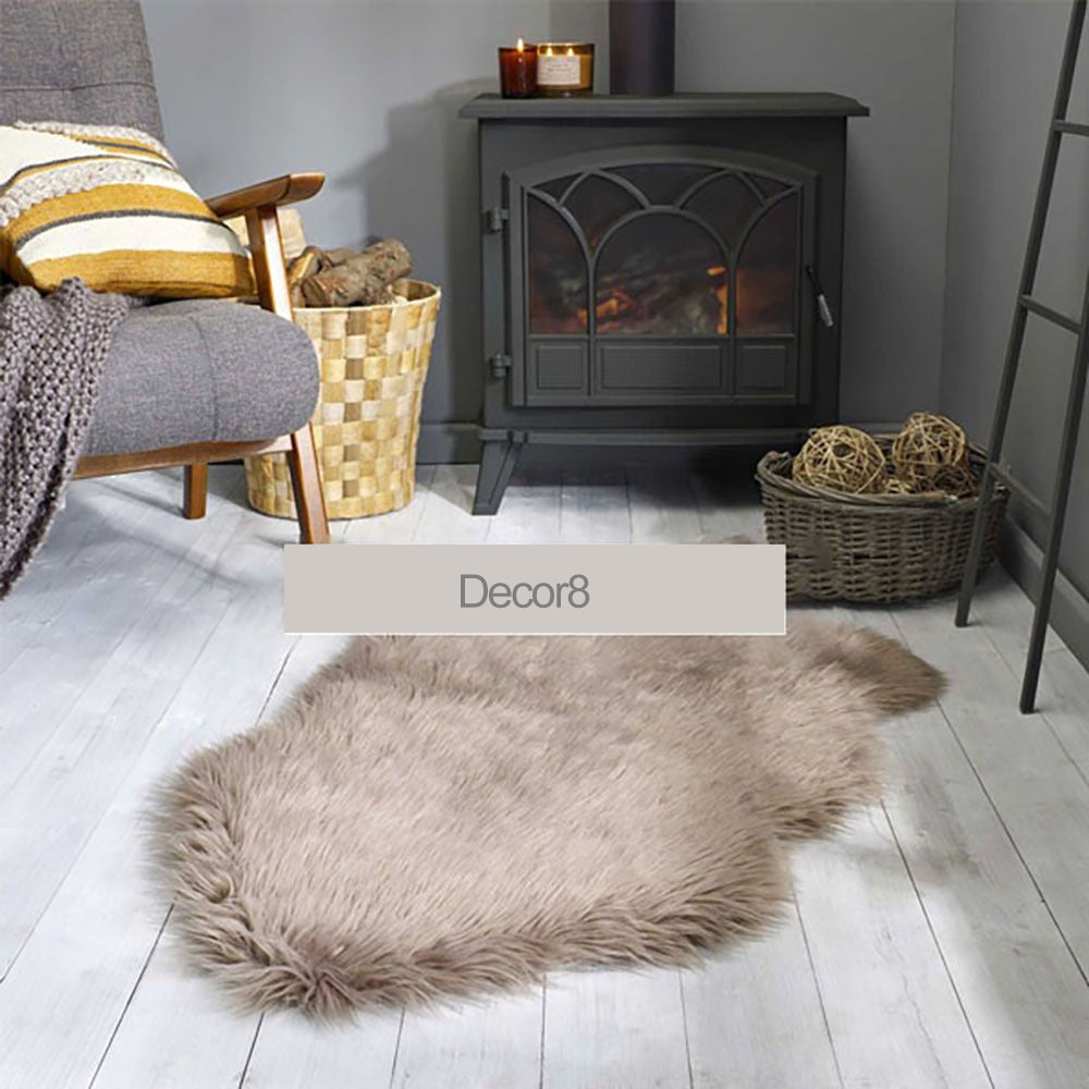 Fluffy Faux Fur Mat - Brown — Faux Fur Mats price in Pakistan