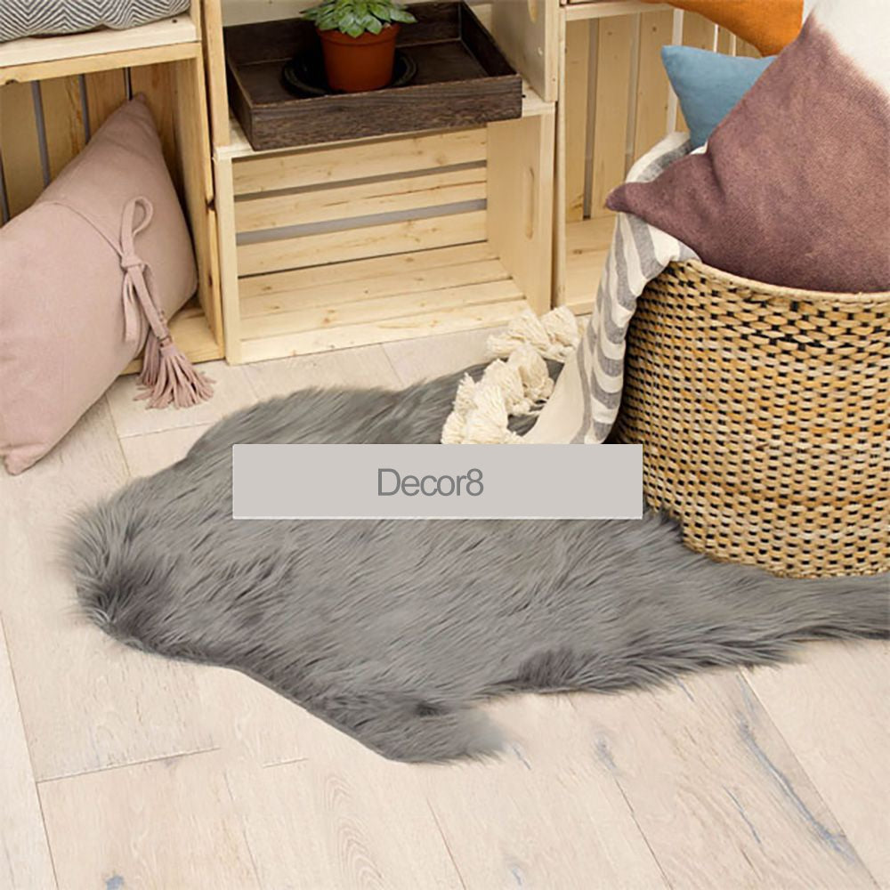 Fluffy Faux Fur Mat - Grey — Faux Fur Mats price in Pakistan