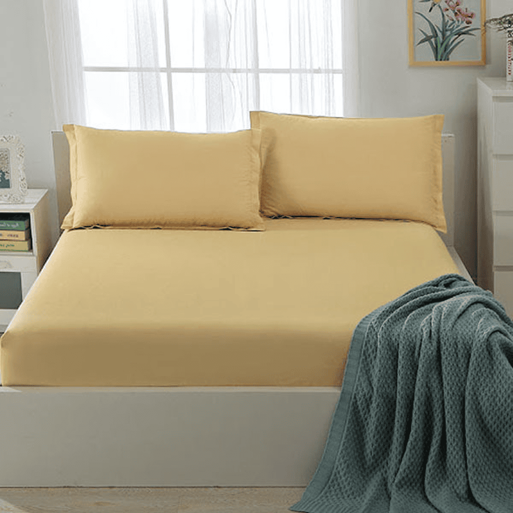 Cotton Fitted Sheet - Granola - TC 150 — Fitted Bed Sheets price in Pakistan
