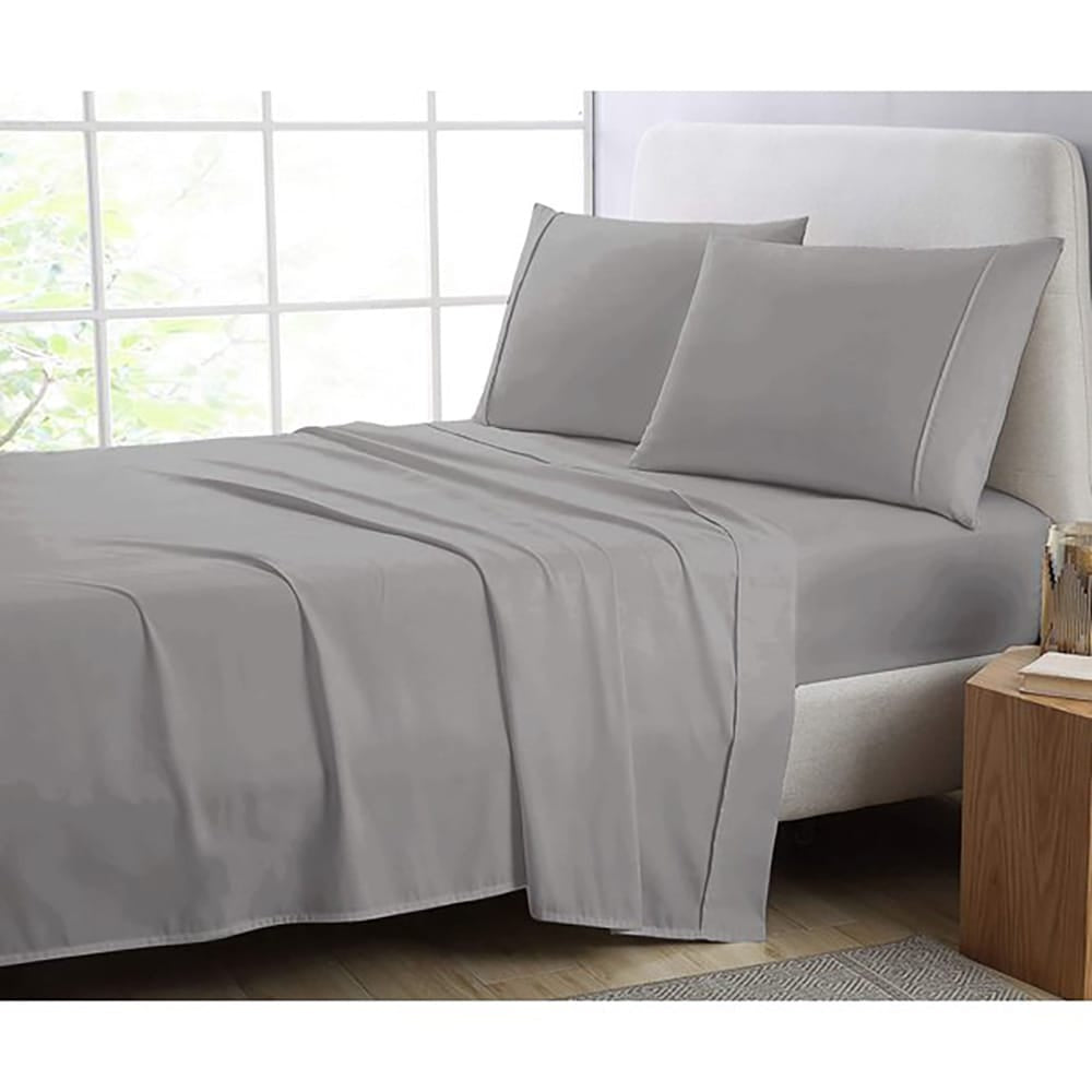 Cotton Fitted Sheet - Grey - TC 150 — view 5