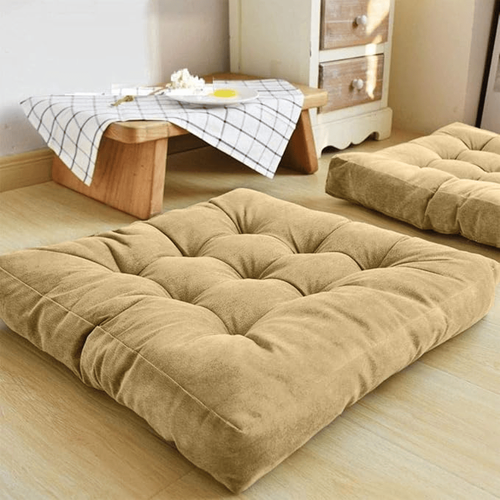 Premium Square Shape Velvet Floor Cushions โ Desert โ Floor Cushions price in Pakistan