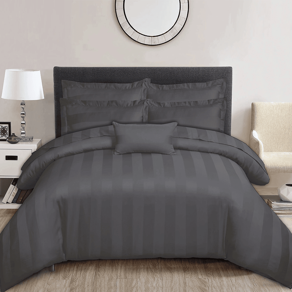 Premium Hotel Bedding - Dark Grey - Cotton Satin TC250 โ Hotel Bedding price in Pakistan