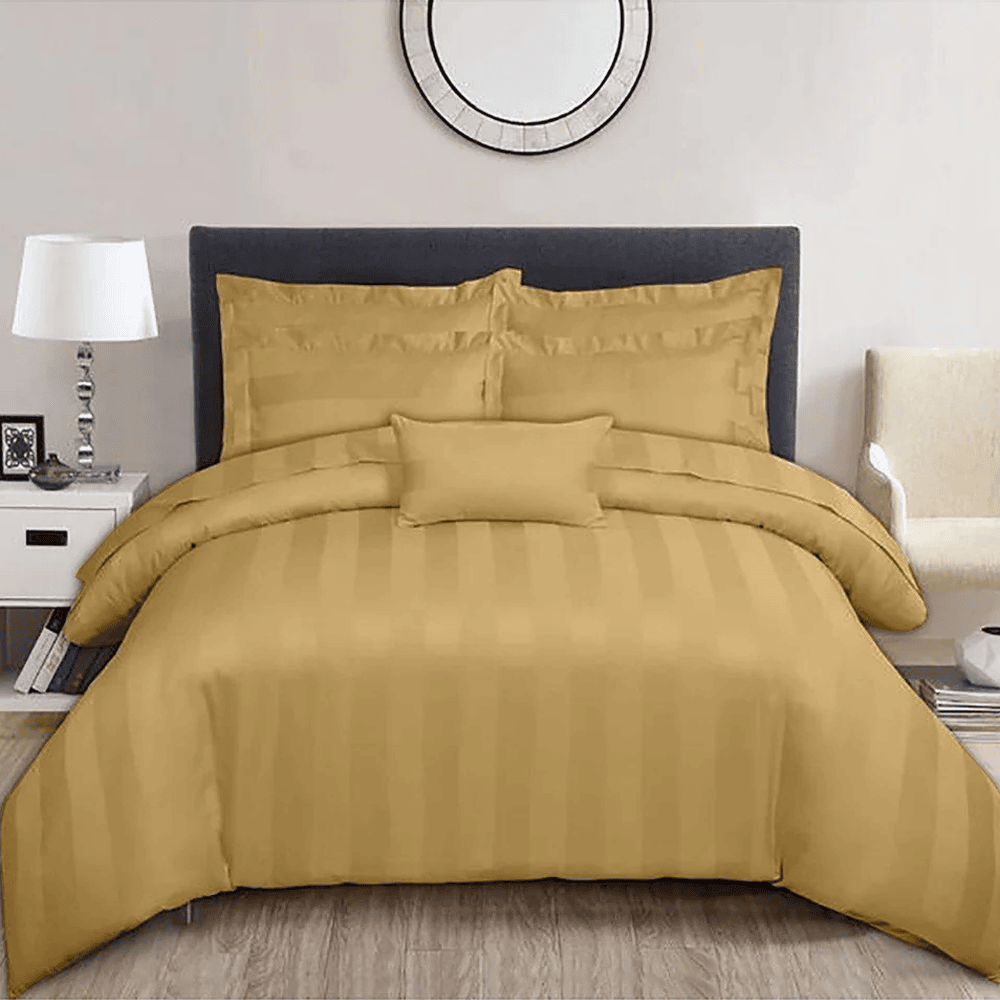 Premium Hotel Bedding - Mustard - Cotton Satin TC250 โ Hotel Bedding price in Pakistan