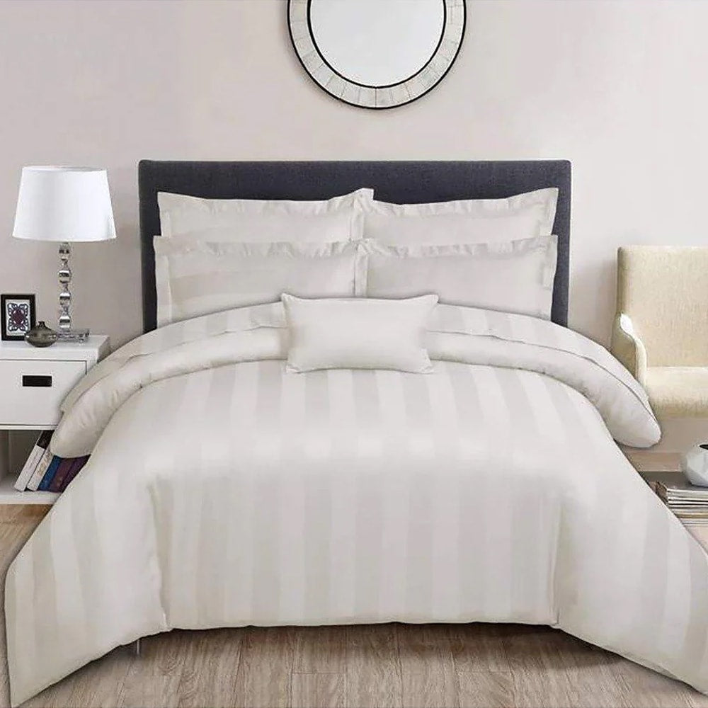 Premium Hotel Bedding - White - Cotton Satin TC250 — Hotel Bedding price in Pakistan