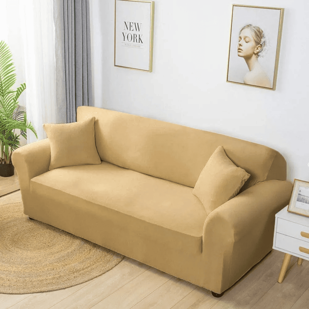 Jersey Sofa Cover - Beige — Jersey Sofa Covers price in Pakistan