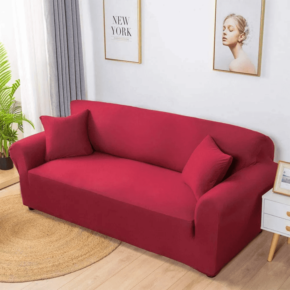 Jersey Sofa Cover - Red — Jersey Sofa Covers price in Pakistan