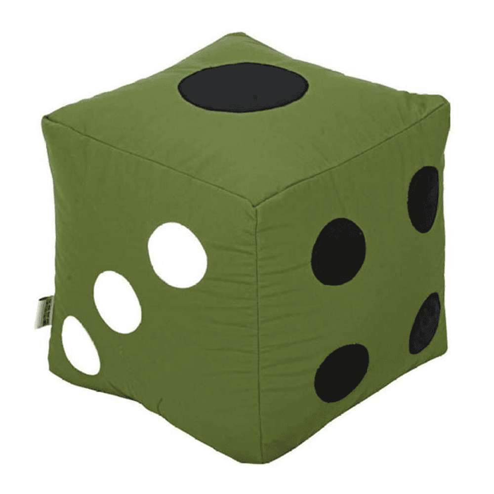 Dice Bean Bag - Green — Kids Bean Bags price in Pakistan