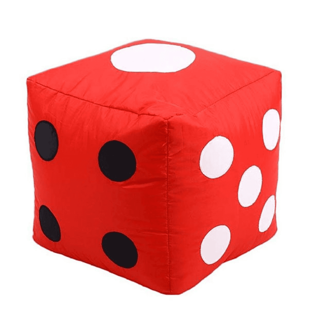 Dice Bean Bag - Red — Kids Bean Bags price in Pakistan